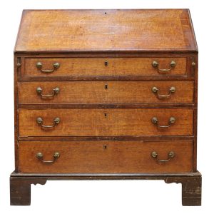 George III Oak Bureau Antique Bureau