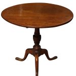 Oak Tilt-Top Tripod Table Antique Tables