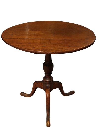 Oak Tilt-Top Tripod Table