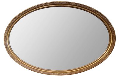 Oval Gilt Framed Mirror