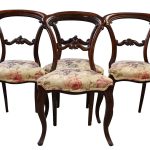 Set of 4 Rosewood Dining Chairs Antique Chairs