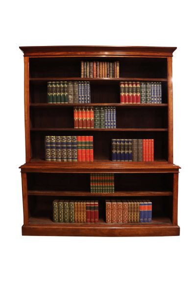 Victorian Double Open Bookcase