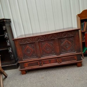 Good Antique Mule Chest Coffer