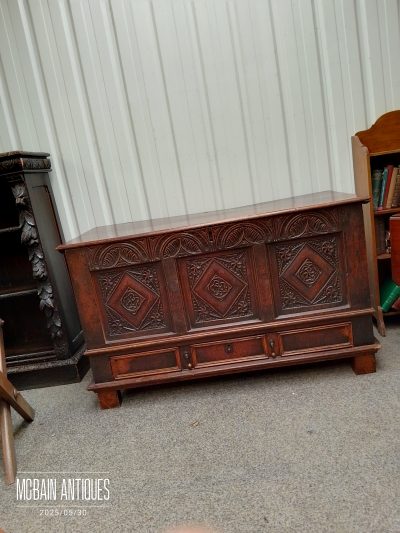 Good Antique Mule Chest Coffer