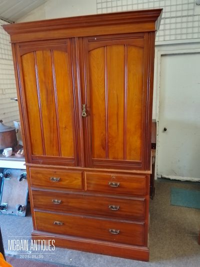 Antique Linen Press Wardrobe