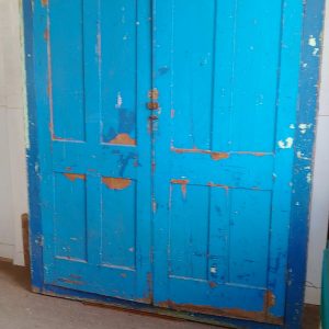 Large Antique Victorian Painted House Keepers Cupboard