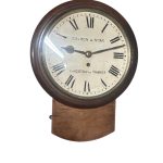 Stunning Antique English fusee drop dial wall clock â ca1890 fusee Antique Clocks
