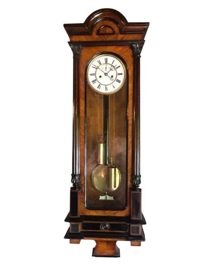 Fabulous Gustav becker Vienna twin Weight Wall clock -  ca1890