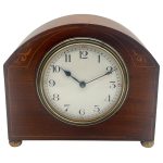 Charming Antique 8 day inlaid cased french Mantel clock – ca 1910 Mantel Clock Antique Clocks