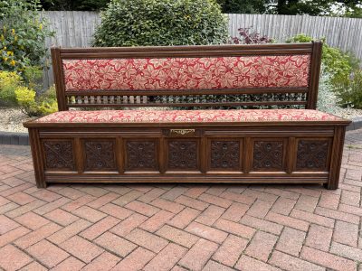 Gillows & Co Arts & Crafts Oak Hall Settle