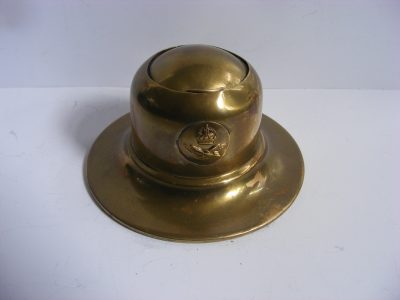 Rare RAF World War Two WW2 Capstan Inkwell 1930’s Tudor King's Crown not Trench Art