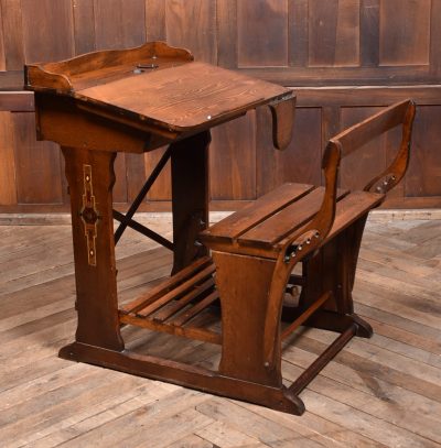 Edwardian Oak Desk And Chair SAI3793
