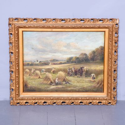 Oil Painting Harvest Time near Liberton Mid-Lothian