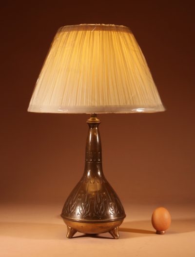 Amsterdam School Very Stylish Brass Original Table Lamp.