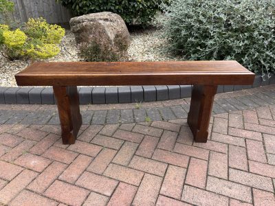 Arts & Crafts Oak Hall Bench