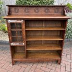 Shapland & Petter Arts & Crafts Oak Bookcase Arts & Crafts Antique Bookcases
