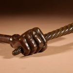 Very Rare Single Bronze Door/lock Handle 17th/18th Century. Bronzes Silver Metals