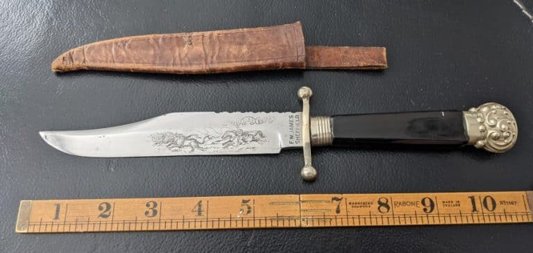 F.w.James IXL Bowie knife  1960s Sheffield stunning knife