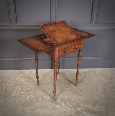 Small Regency Mahogany Writing Table