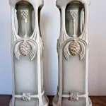 Pair of Antique Austrian Secessionist Vases – Robert Hanke Royal Wettina No 738 secessionist Antique Ceramics