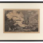 Rare Easter Island Moai Antique Print from Captain Cook’s Voyage, Hodges c 1784 18th century Antique Prints