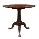Antique Mahogany Tilt-Top Tripod Table with Piecrust Edge, Circa 1780 Antique Tables