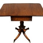 George III Mahogany Pedestal Pembroke Table Antique Tables