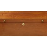 Georgian Cuban Mahogany Blanket Box with Key Antique Coffers