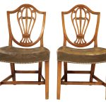 Pair of Georgian Shield Back Chairs Antique Chairs