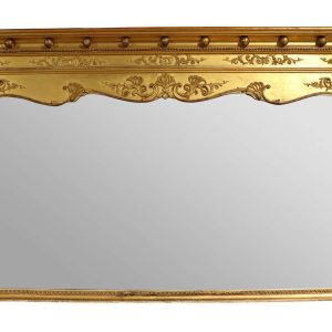 Victorian Overmantel Gilt Mirror - circa 1900