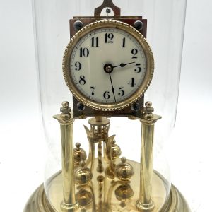 Lovely Antique German 400-Day Torsion Clock German Anniversary Clock Mantel Clock C1900