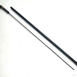 Gentleman's Horn  with 18ct Gold plate handle  & ebonised stick sword stick