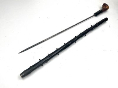 IRISH BLACKTHORN WALKING STICK SWORD STICK