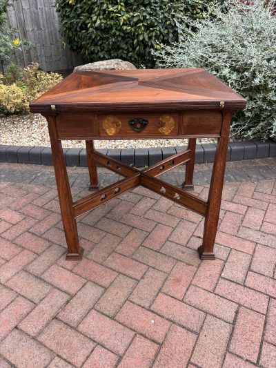 Arts & Crafts Walnut Card Table