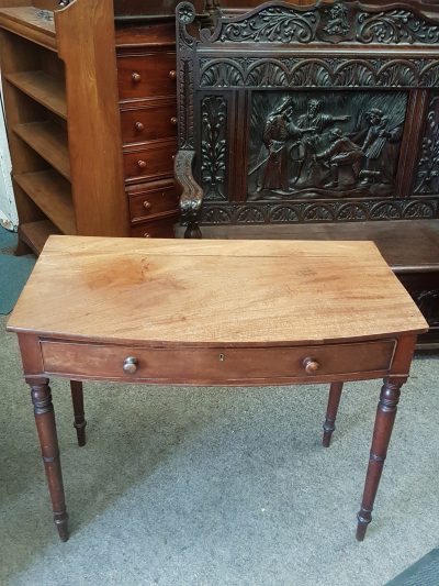 Antique Bow Front Side Table