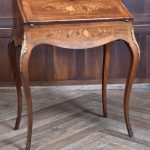 Victorian Marquetry Bureau Du Dame/ Writing Desk SAI3816 Marquetry Desk Antique Bureau