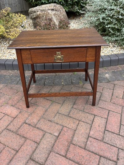 Arts & Crafts Oak Side Table