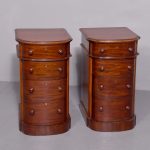 Pair of Victorian Small Mahogany Chest of Drawers/Bedside Lockers Antique Chest Of Drawers