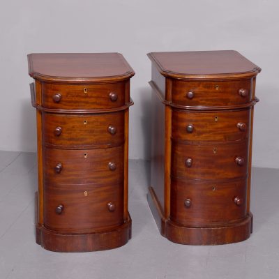 Pair of Victorian Small Mahogany Chest of Drawers/Bedside Lockers