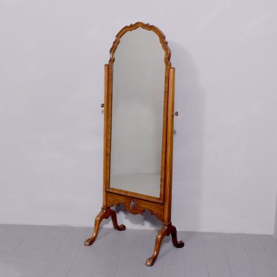 Queen Anne Style Cheval Mirror