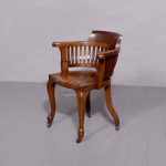 Late Victorian Mahogany Office Chair Late Victorian Antique Chairs
