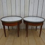 Near Pair Of Marble Top Side Tables Antique Furniture