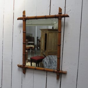 Antique Faux Bamboo Mirror
