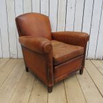 French Leather Club Chair Antique Chairs