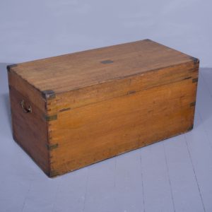 An Early Victorian Military Style Camphorwood Box