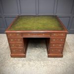 Large Victorian Mahogany Partners Desk Mahogany Partners Desk Antique Desks