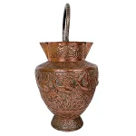 Large Antique Persian Qajar Dynasty Copper Water Carrier Jug Copper Antique Metals