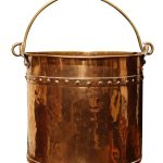 Antique Copper and Brass Log Bin / Bucket, Circa 1900 Miscellaneous