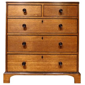 Early 19th Century Oak and Ebonised Chest of Drawers, Circa 1810