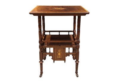 Late 19th Century Inlaid Rosewood Side Table, English, circa 1890